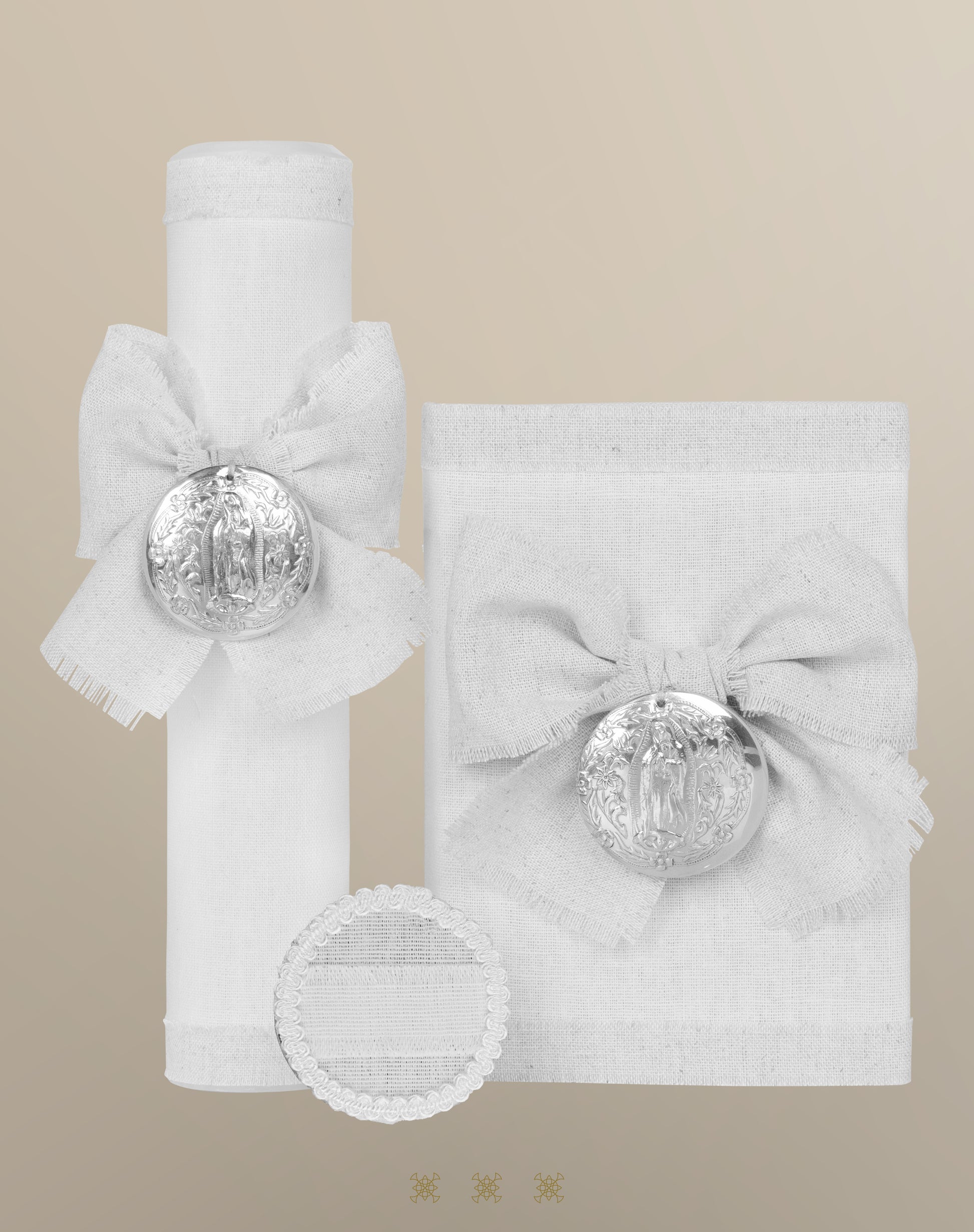 Set de vela primera comunión blanco 04-478
