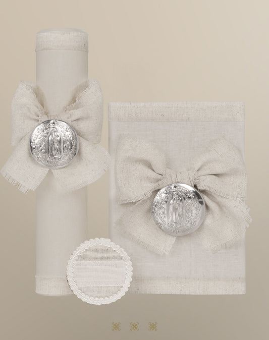 Set de vela primera comunión beige 04-480