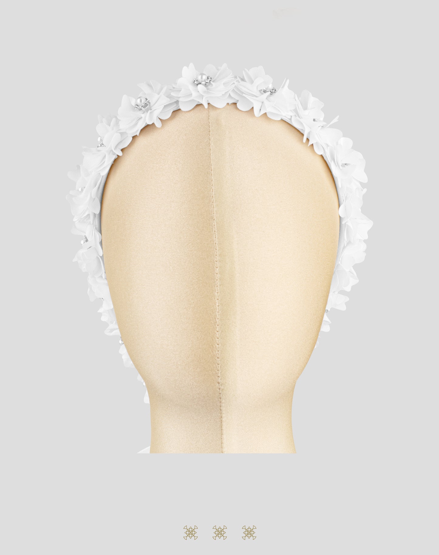 Corona de flores blanco 04-505