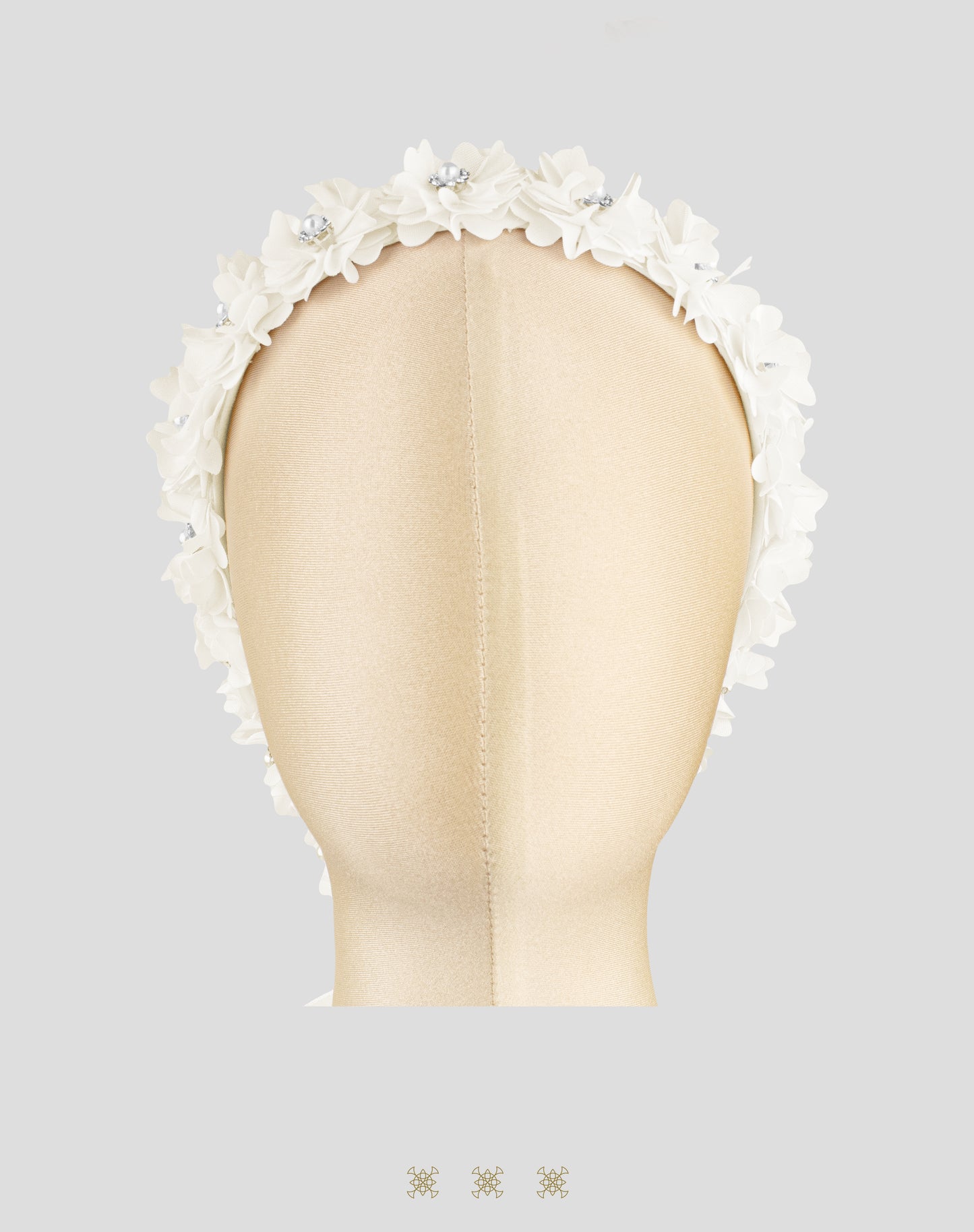 Corona de flores hueso 04-505