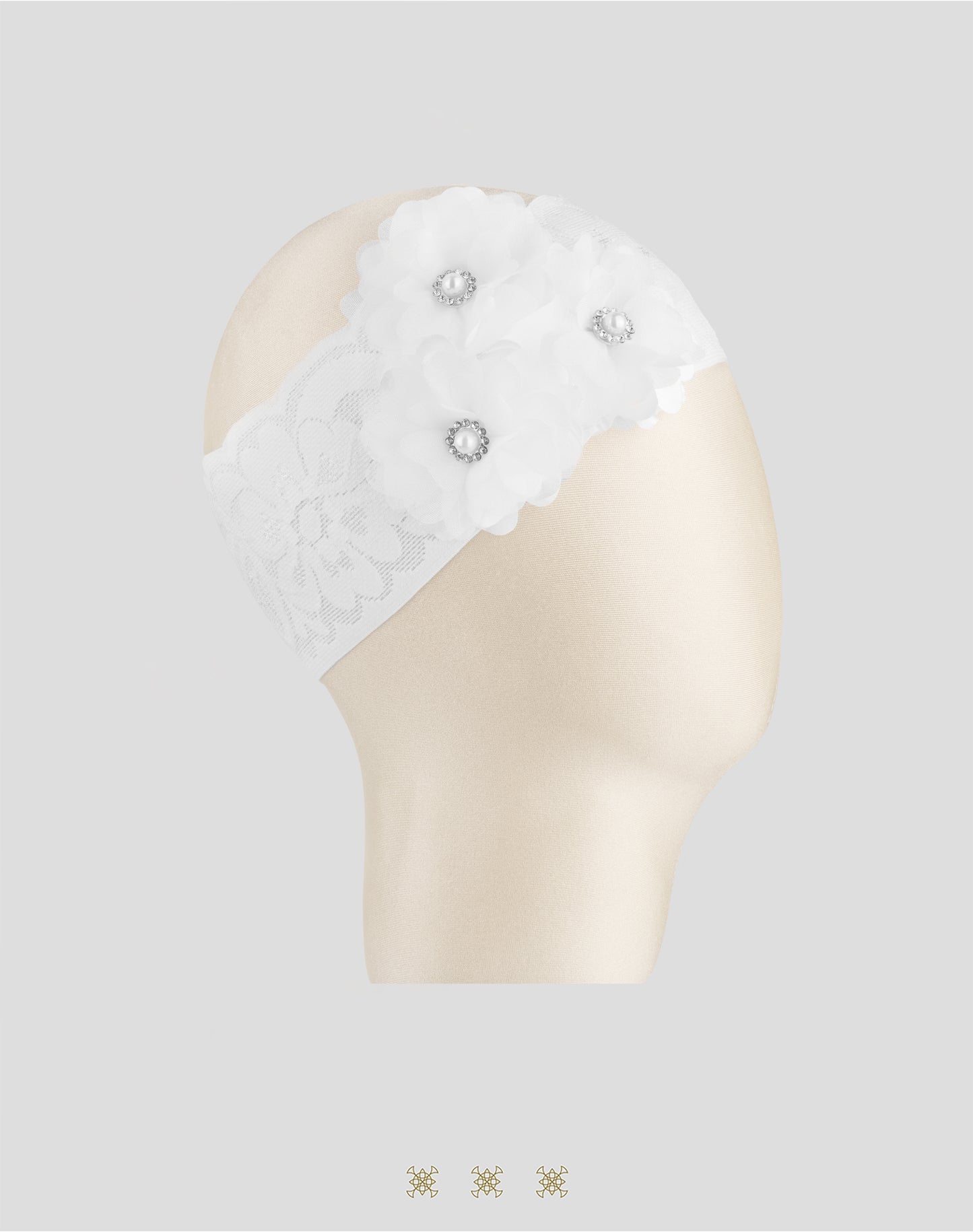Tiara para bebé blanco 05-016