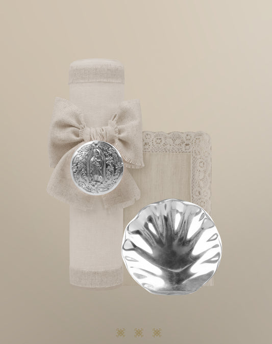 Set Bautizo beige/pewter 04-520