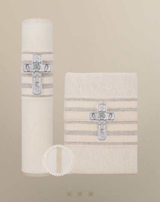Set de vela primera comunión hueso JHS 04-535