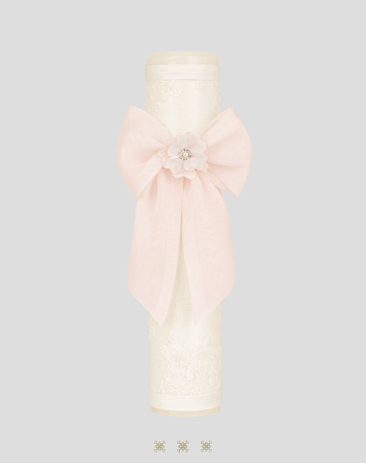 Vela hueso / rosa 04-543