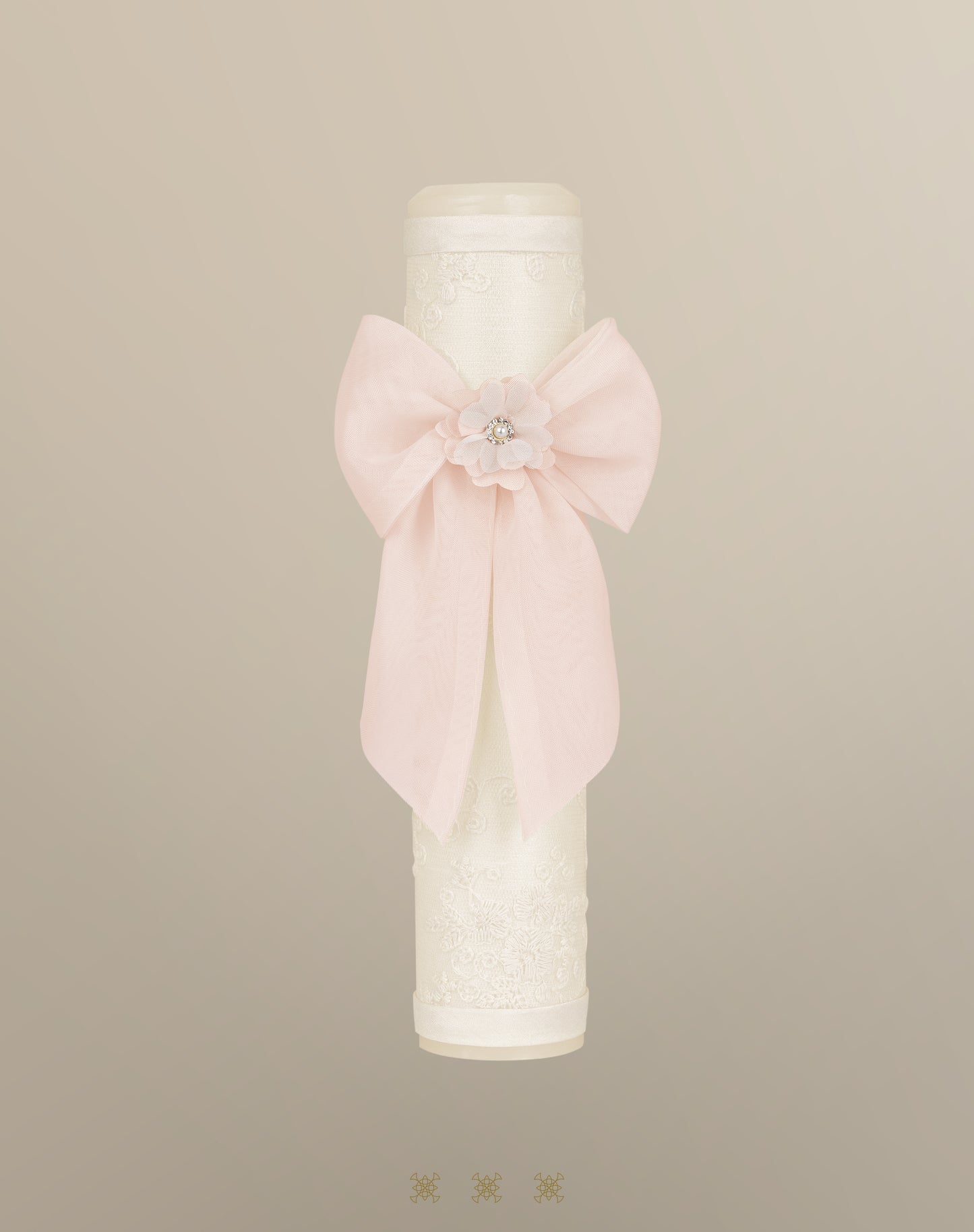 Vela hueso / rosa 04-543