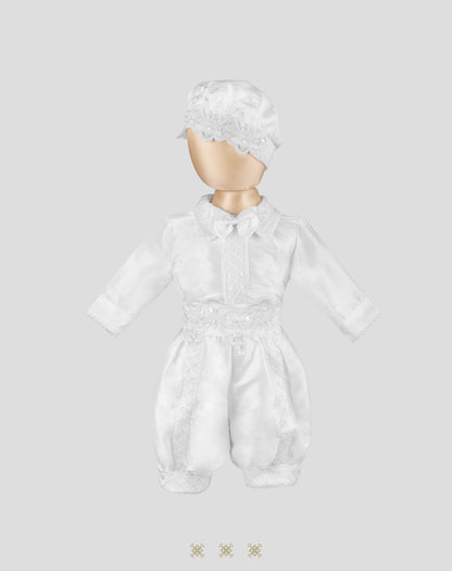 Traje Estilo Principe Blanco 05-044