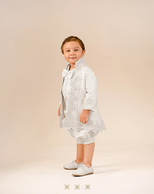 Traje Estilo Principe Blanco 05-044