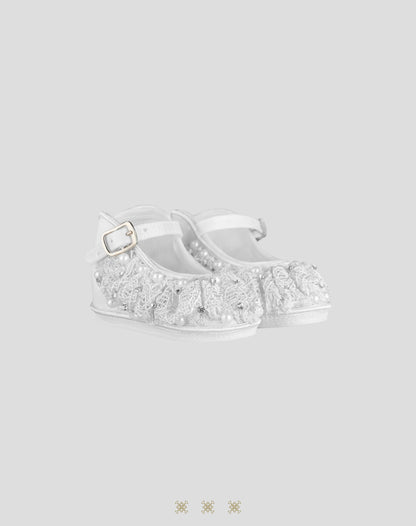 Zapato Infantil blanco tela 13-052