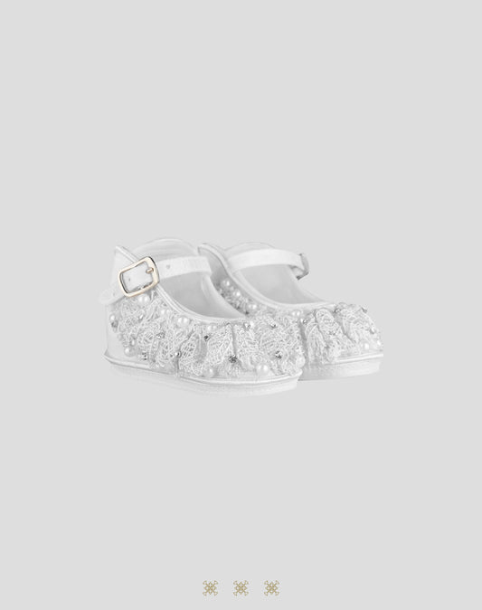Zapato Infantil blanco tela 13-052