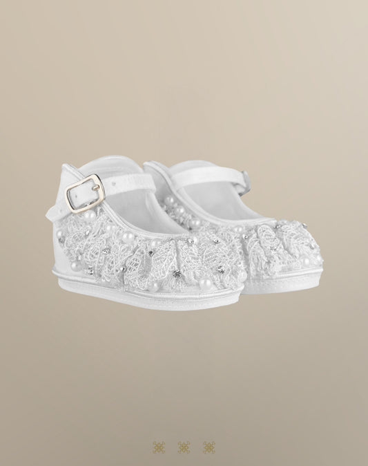 Zapato Infantil blanco tela 13-052