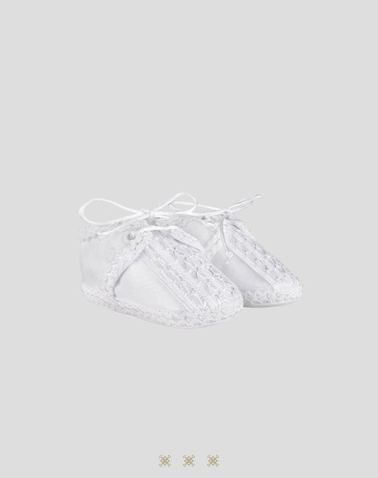 Zapato Infantil blanco tela 13-057
