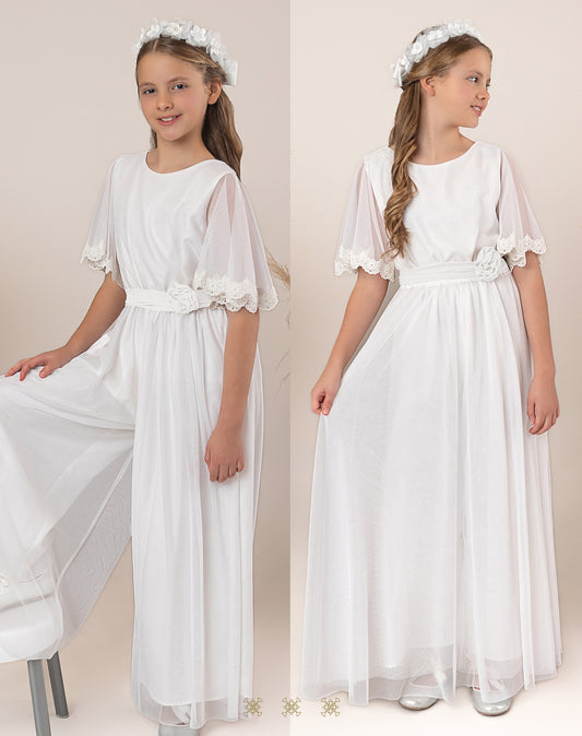 Jumpsuit con falda blanco 16-037