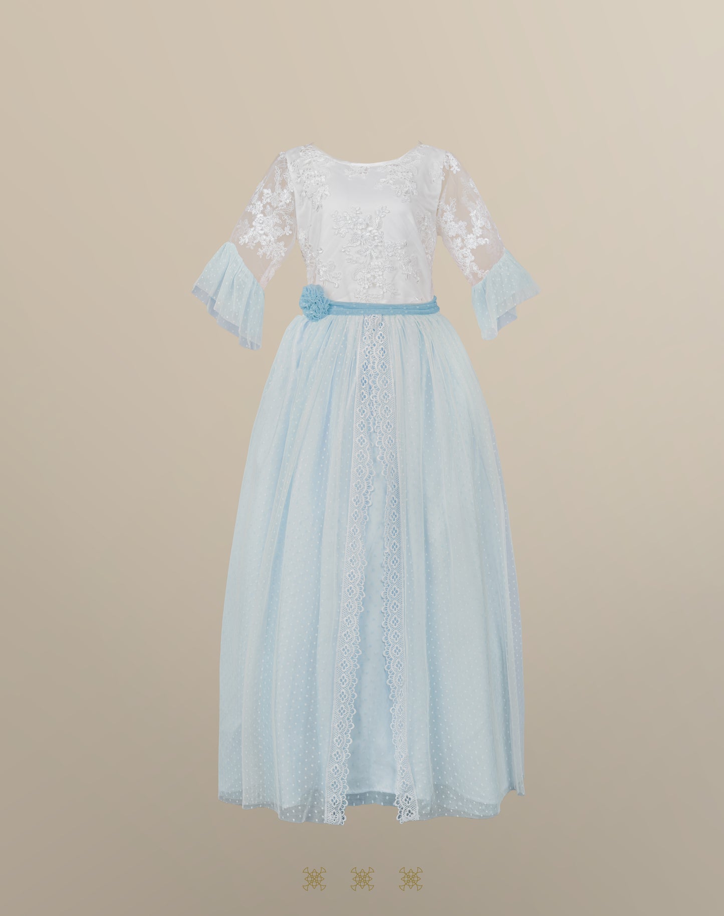 Vestido hueso 16-062