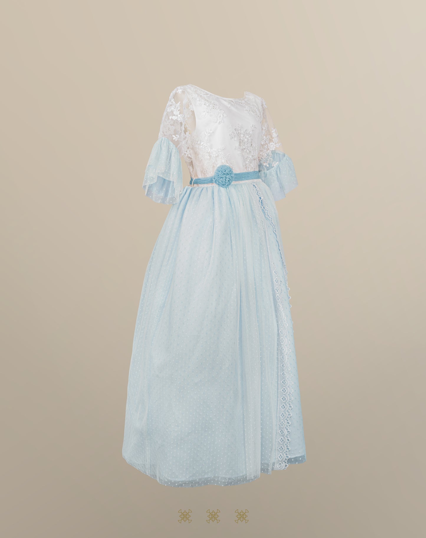Vestido hueso 16-062