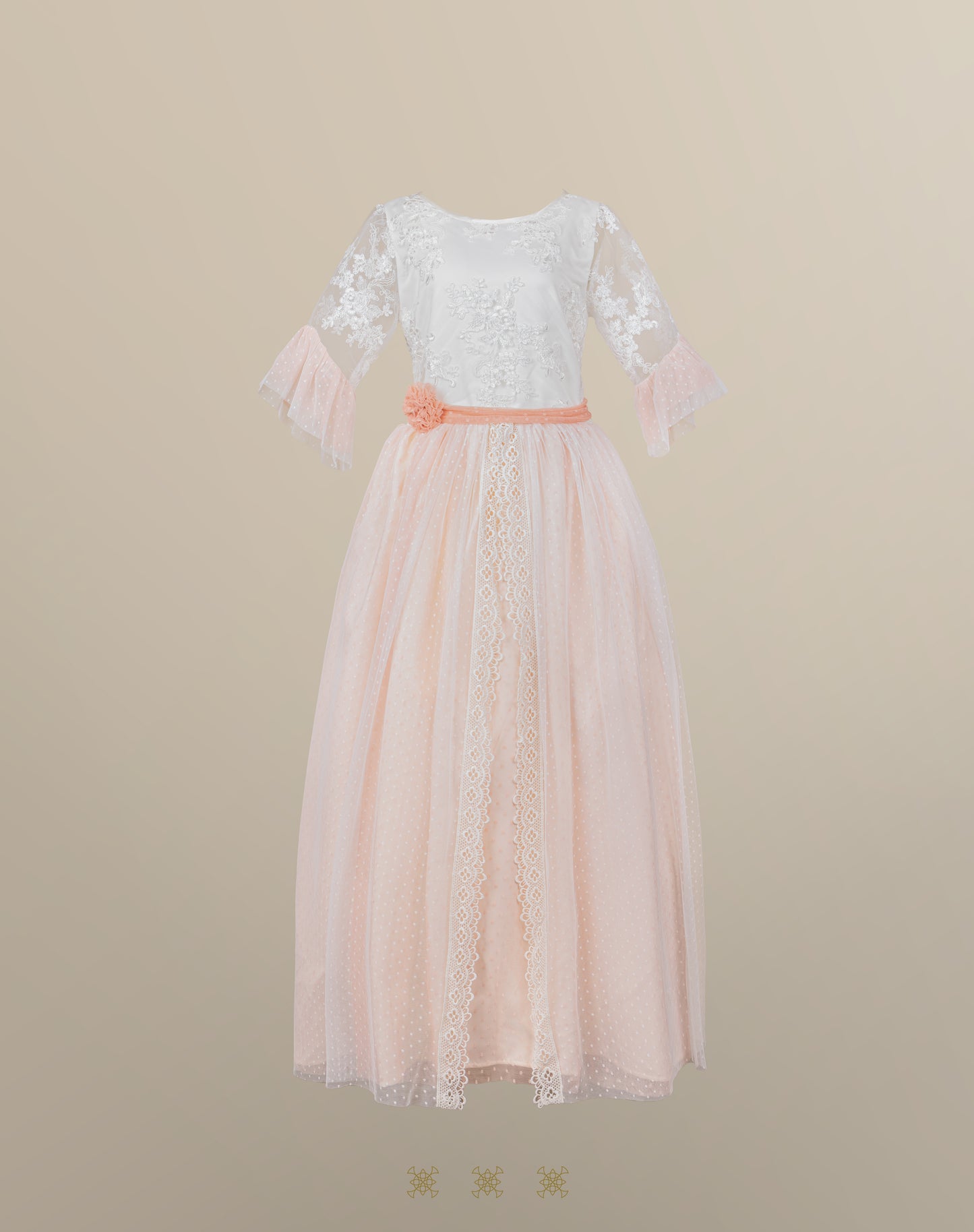 Vestido hueso 16-062