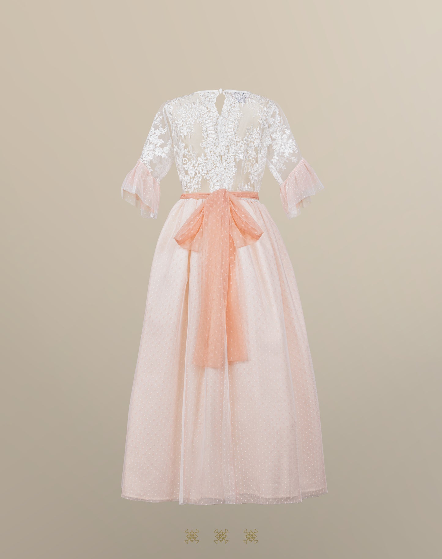 Vestido hueso 16-062