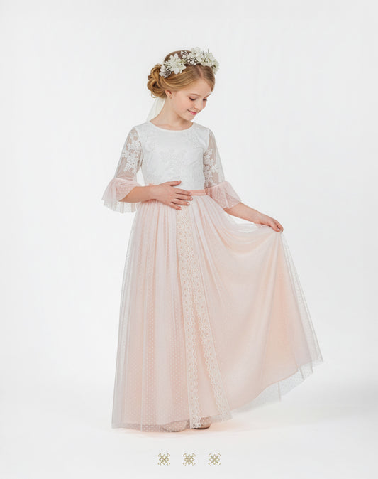 Vestido hueso 16-062