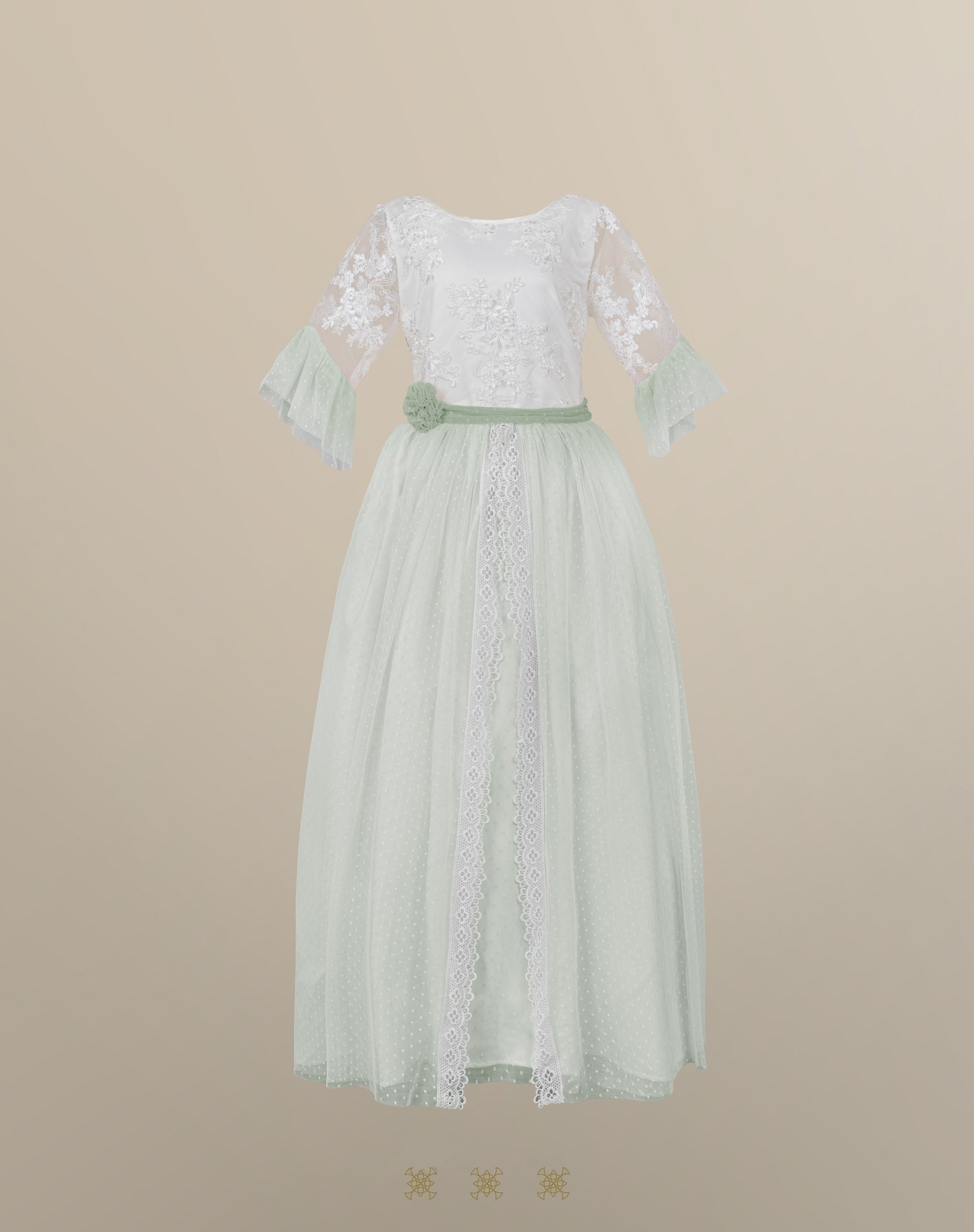 Vestido hueso 16-062