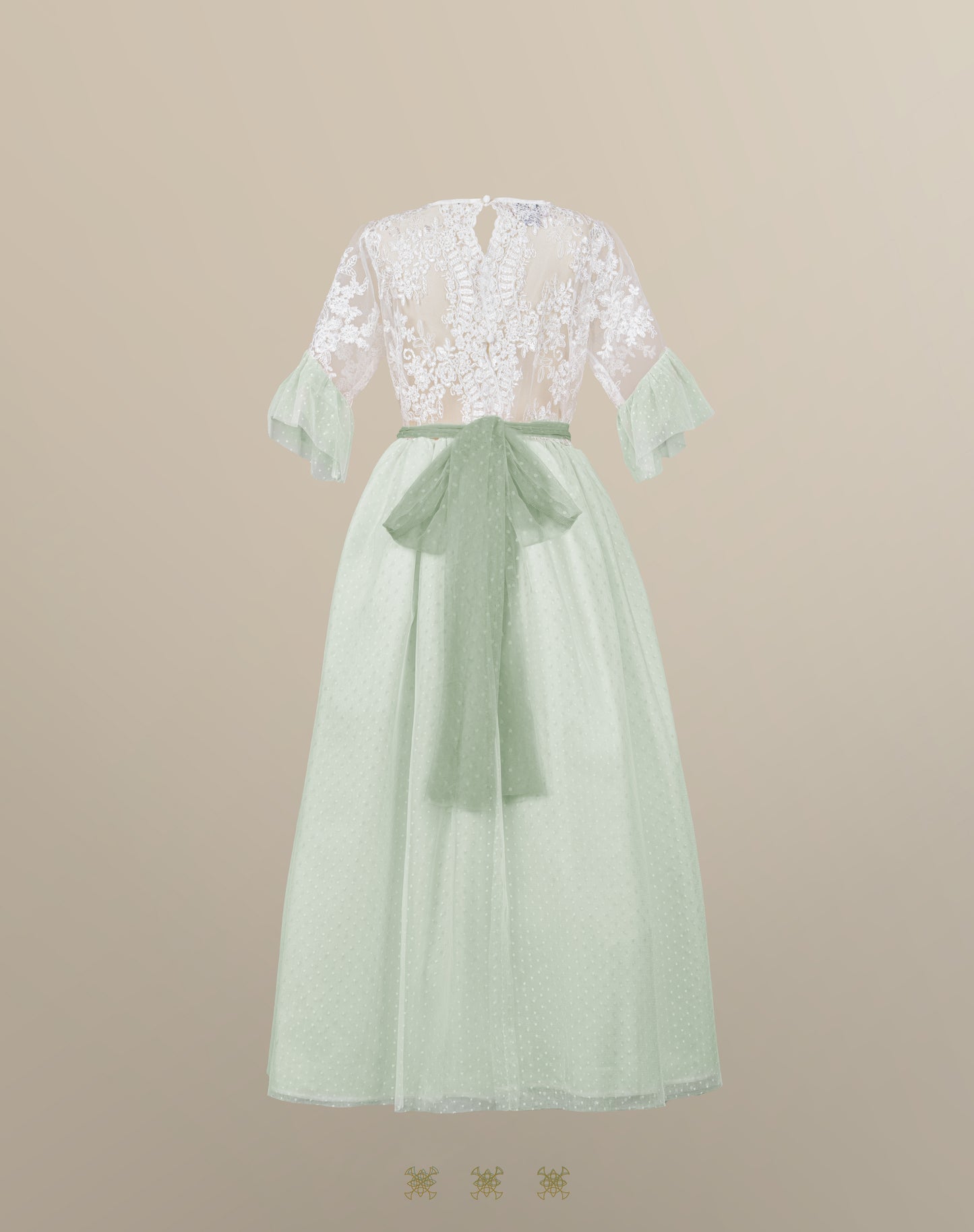 Vestido hueso 16-062