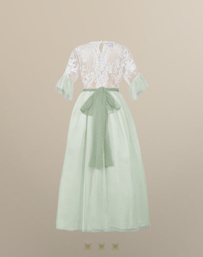 Vestido hueso 16-062