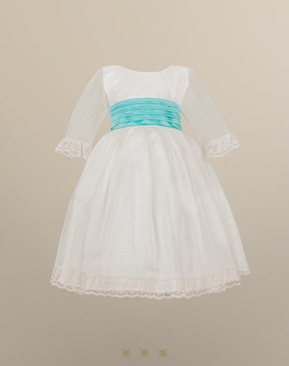 Vestido Infantil hueso 16-063