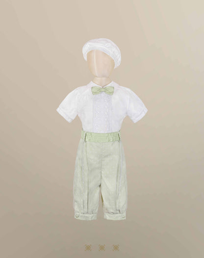 Coordinado hueso / verde 16-066