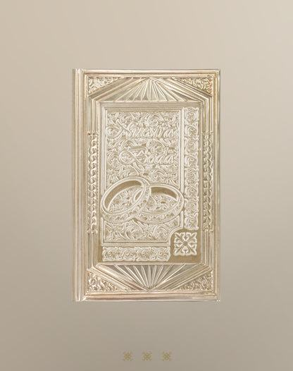 Biblia de boda con cofre dorado 17-077