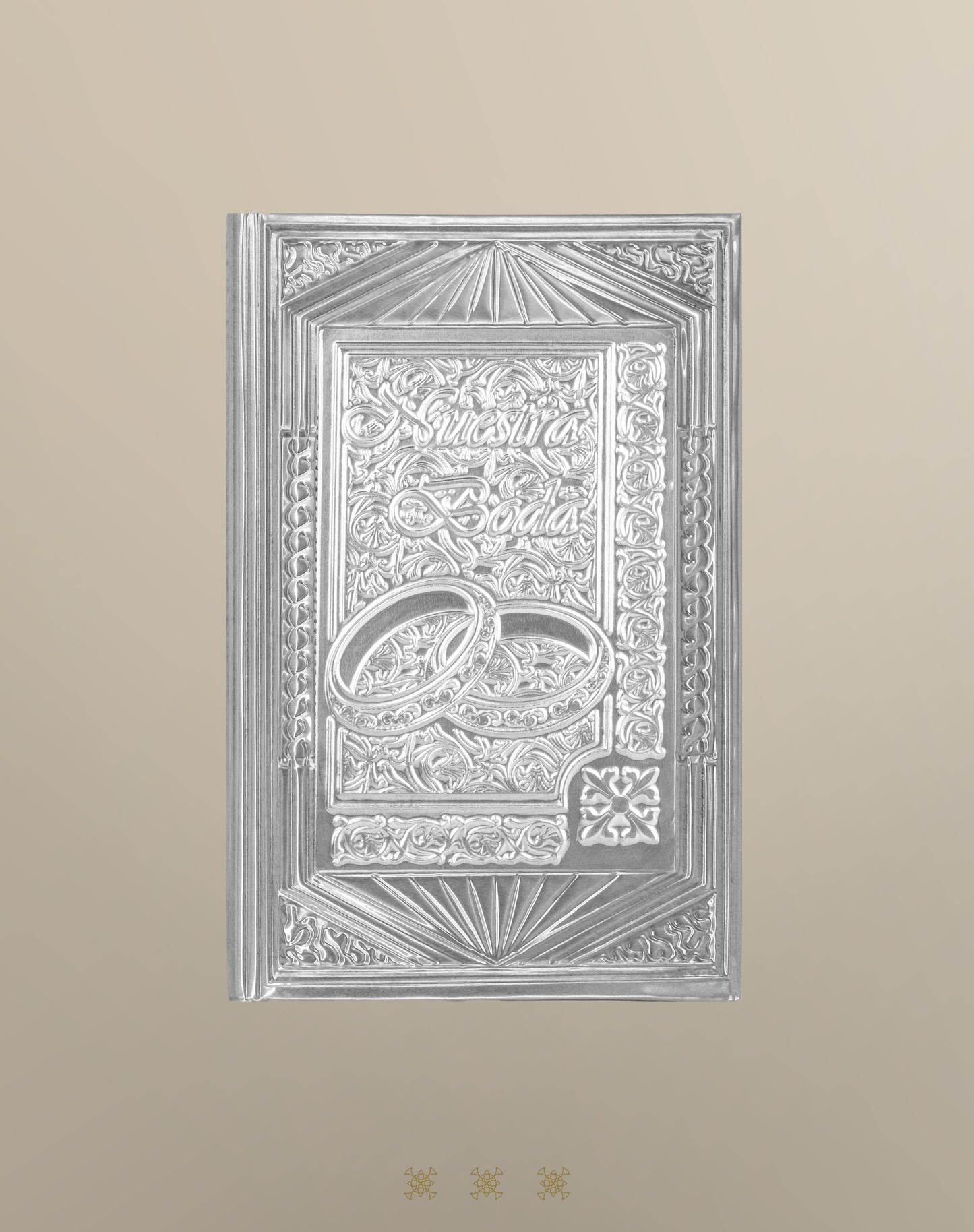Biblia de boda con cofre plata 17-077