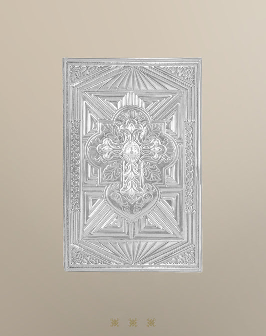 Biblia de boda repujado plata 17-095