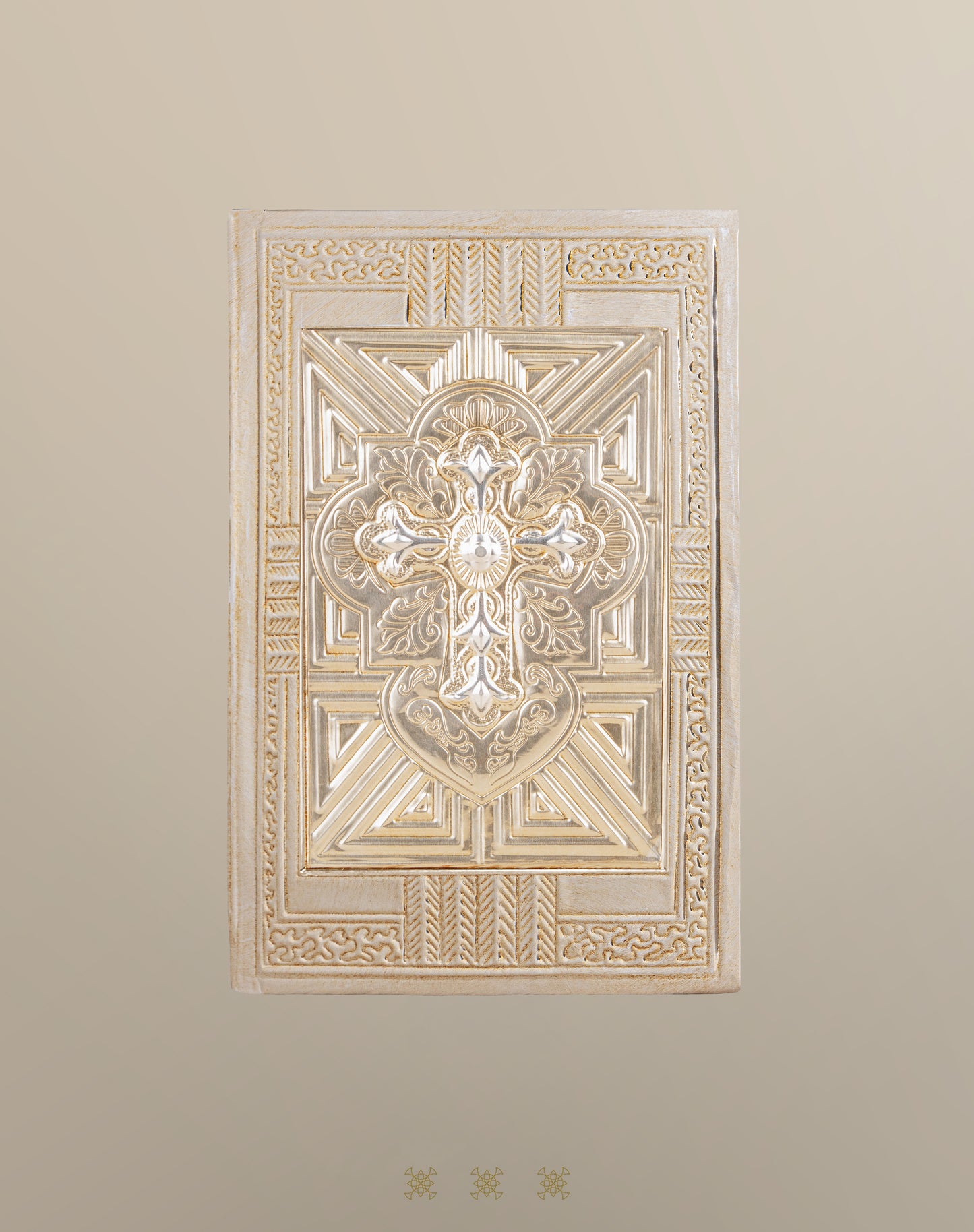 Biblia de boda repujado dorado 17-095