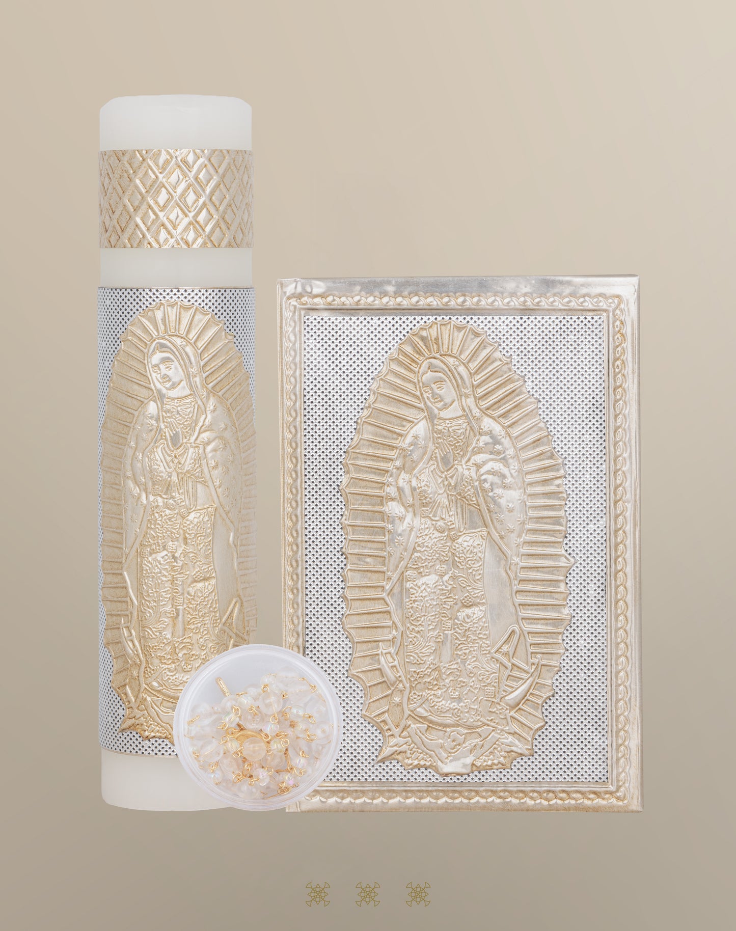 Set de vela primera comunión dorado 17-207