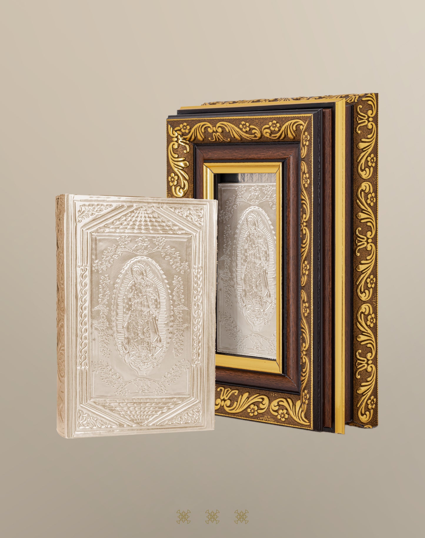 Biblia de boda con cofre dorado 17-326