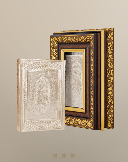Biblia de boda con cofre dorado 17-326