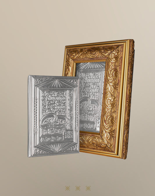 Biblia con cofre dorado 17-336