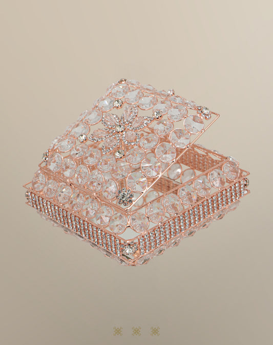 Cofre para lazo de boda rose gold 24-264