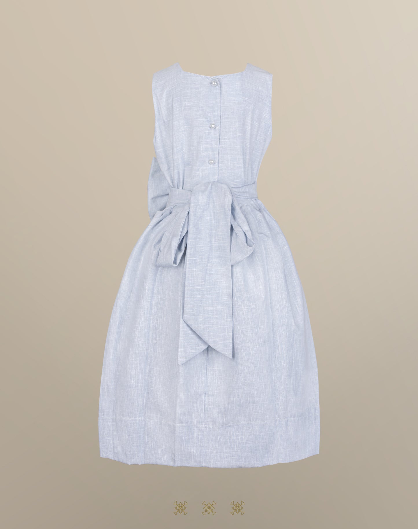 Vestido infantil azul 29-066