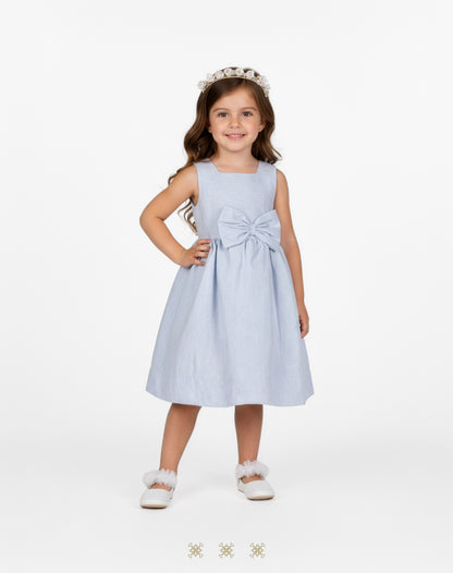 Vestido infantil azul 29-066