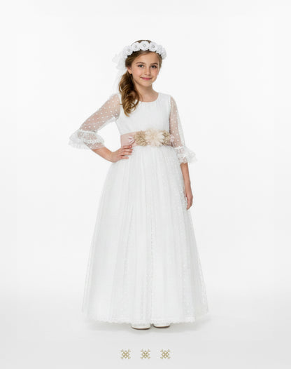 Vestido juvenil blanco 29-068