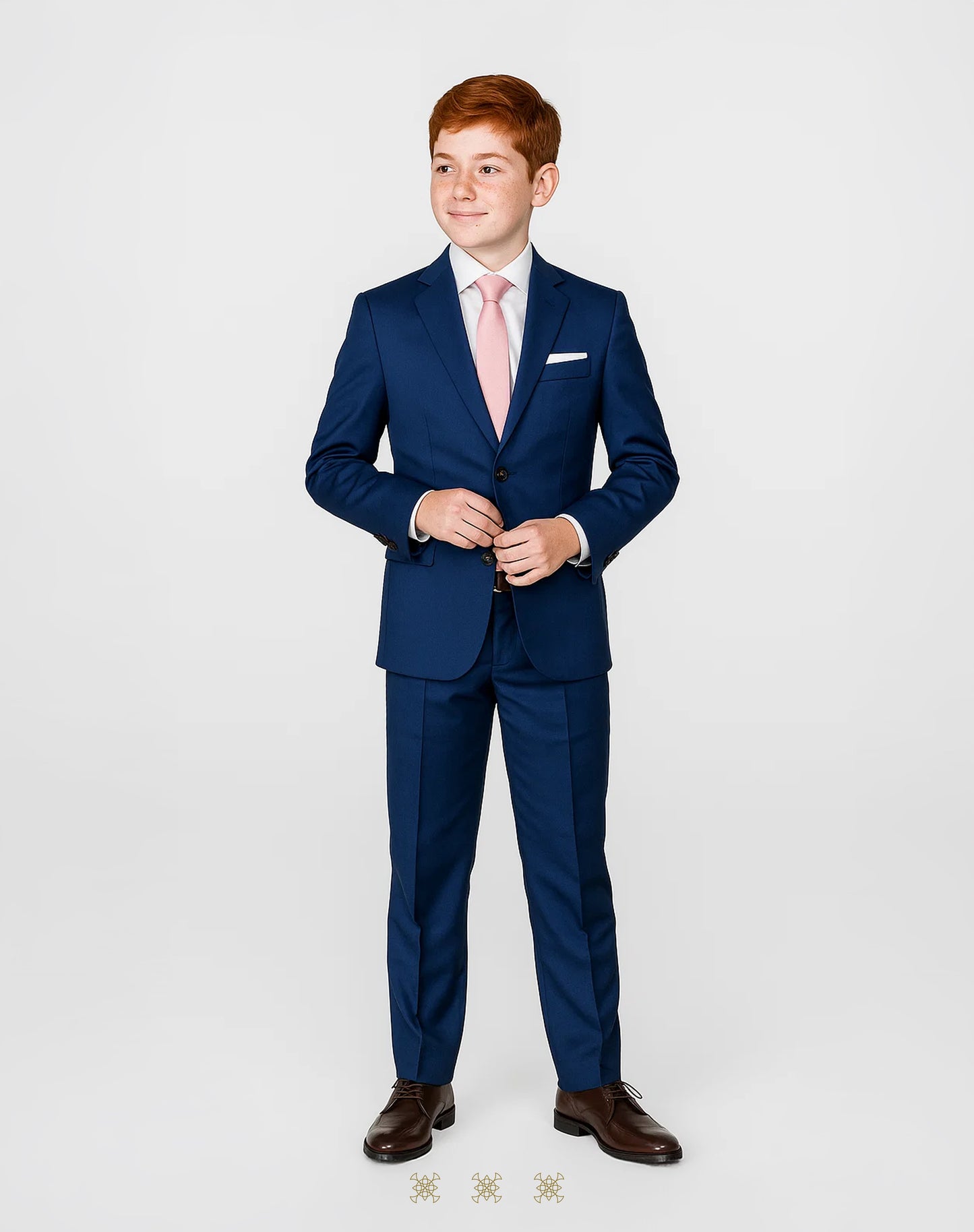 Traje primera comunión azul royal 33-005