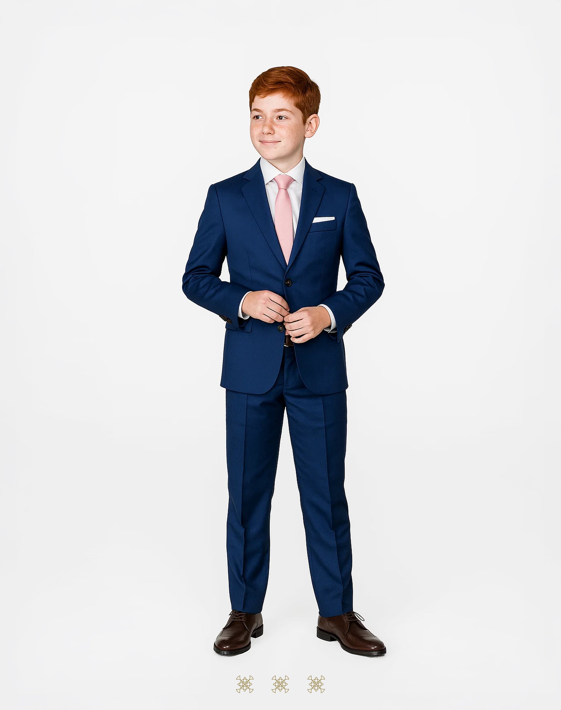 Traje primera comunión azul royal 33-005