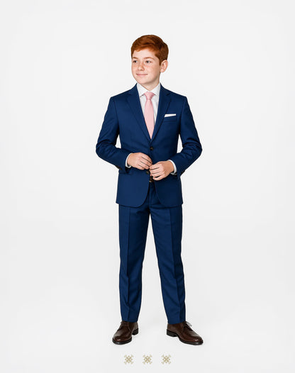 Traje primera comunión azul royal 33-005