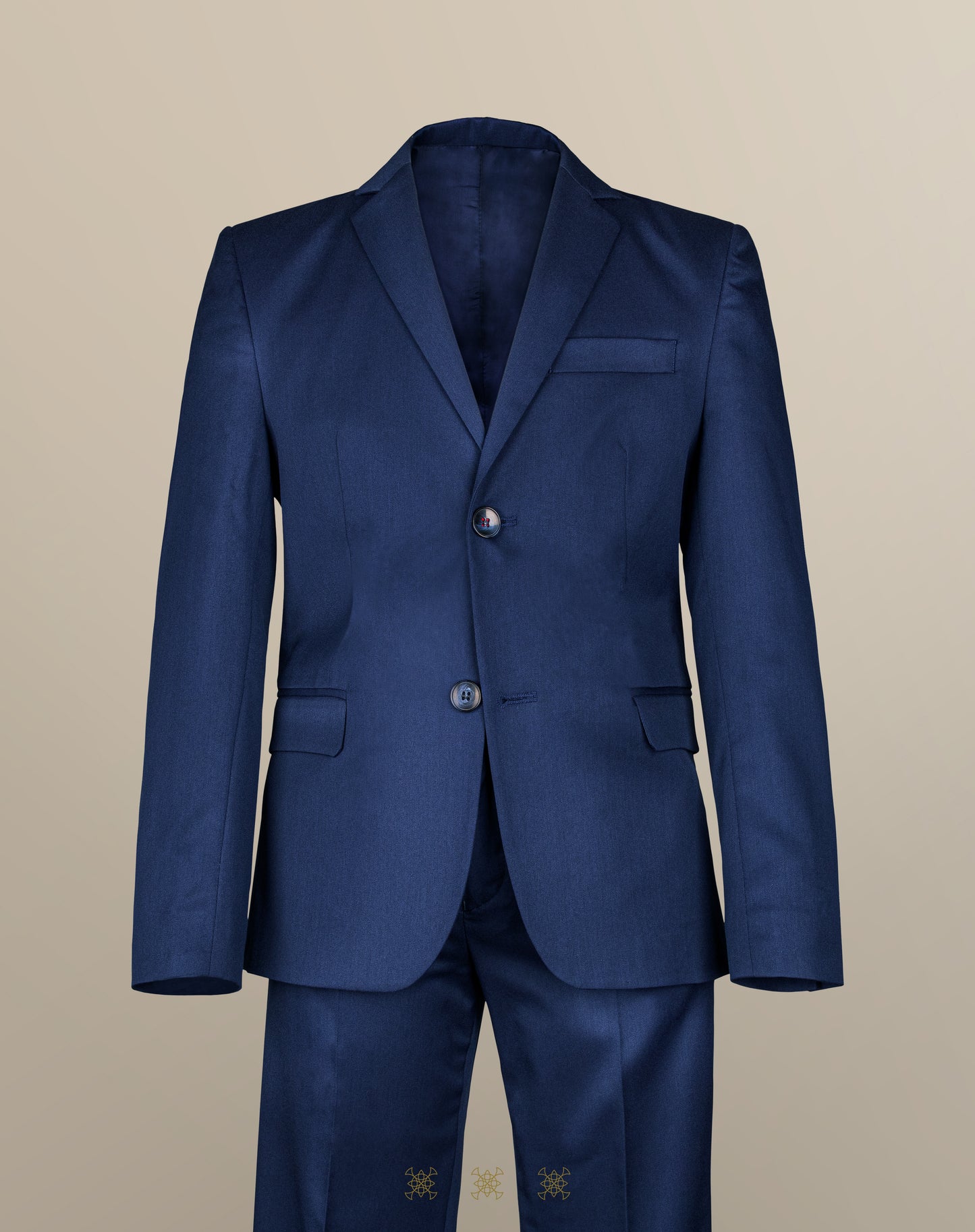 Traje primera comunión azul royal 33-005