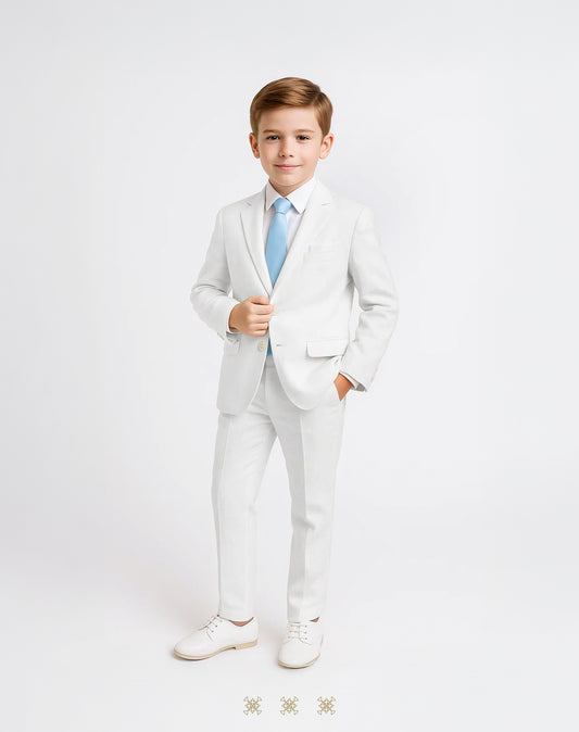 Traje Blanco de lino 33-008