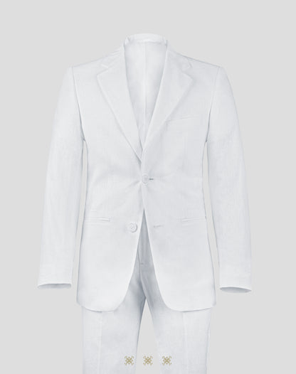 Traje Blanco de lino 33-008