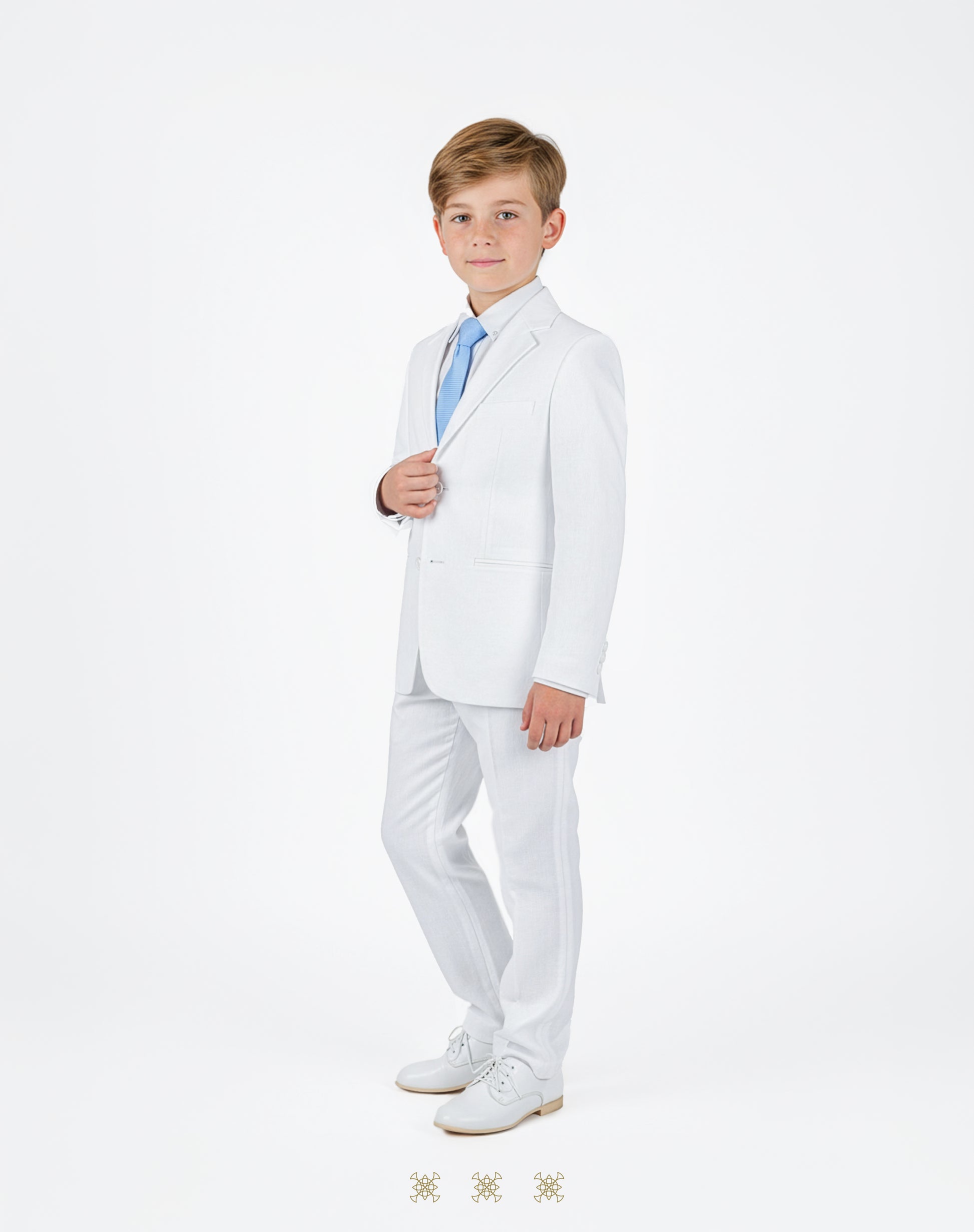 Traje primera comunión Blanco de lino 33-008