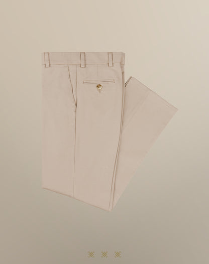 Pantalón de lino kaki 33-082