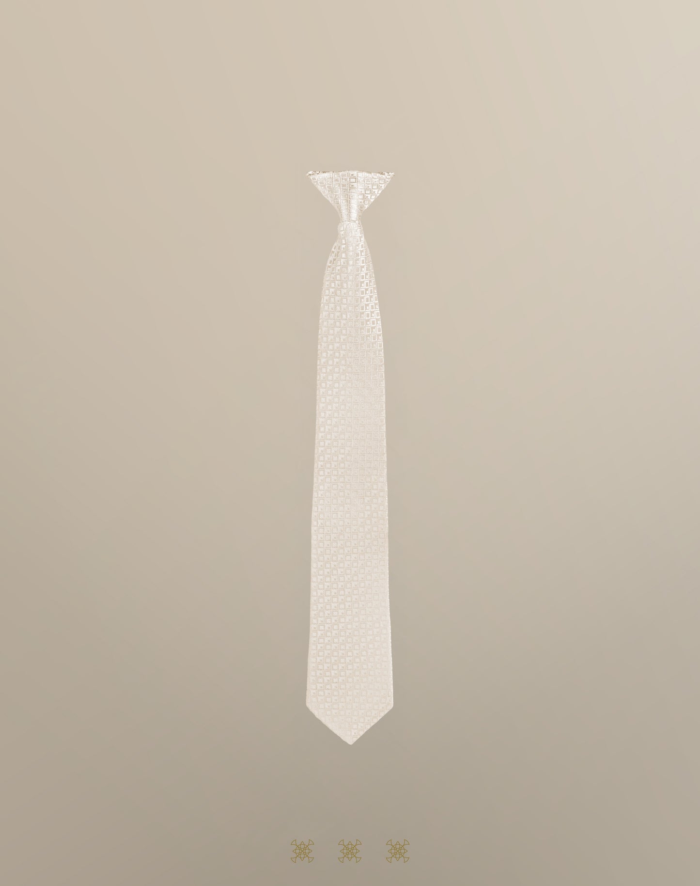 Corbata hueso con nudo 33-087