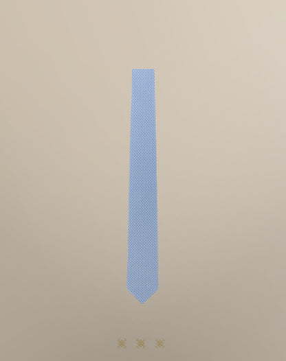 Corbata azul sin nudo 33-087