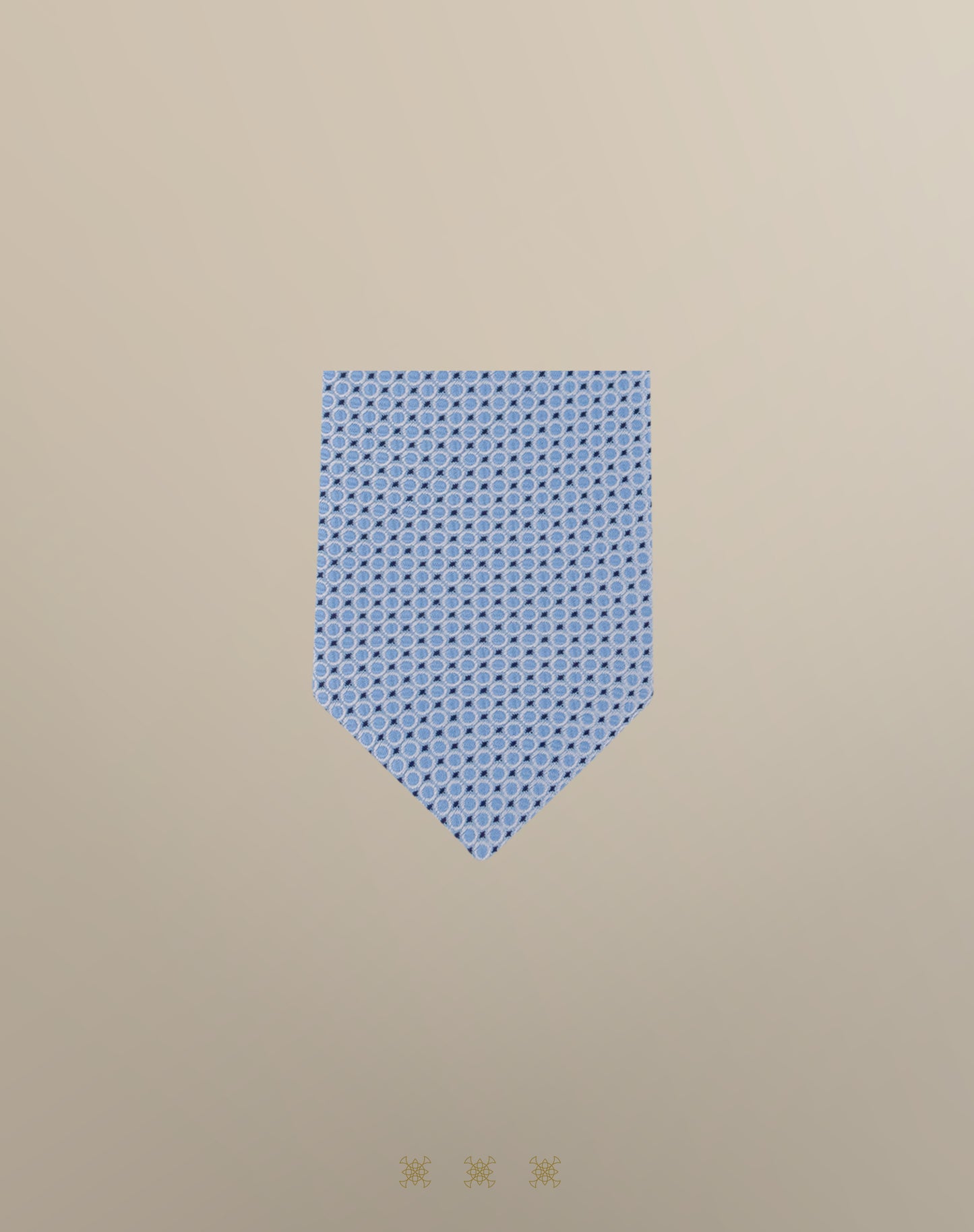 Corbata azul sin nudo 33-087