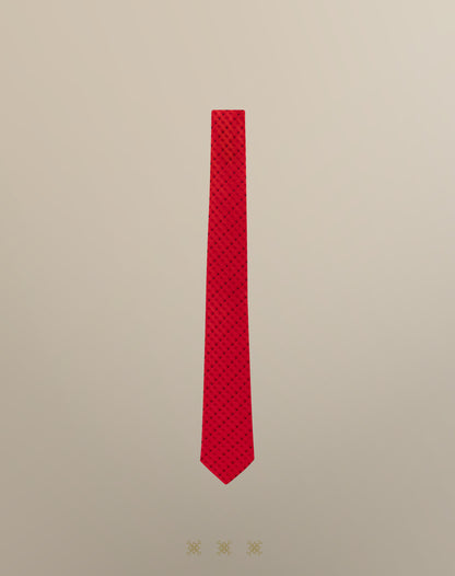 Corbata roja sin nudo 33-087